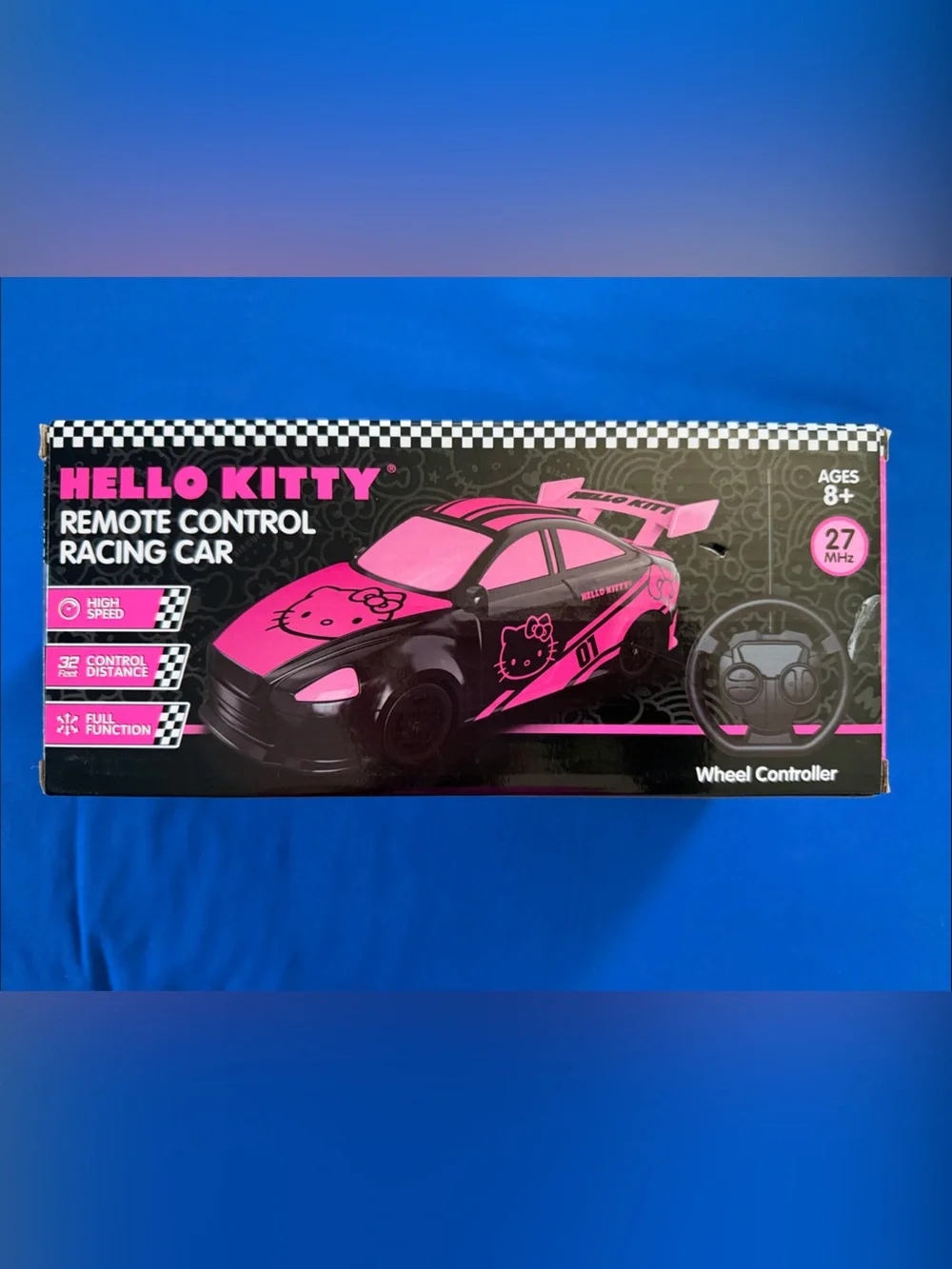 Hello Kitty Black and Pink Remote Control Racing Car